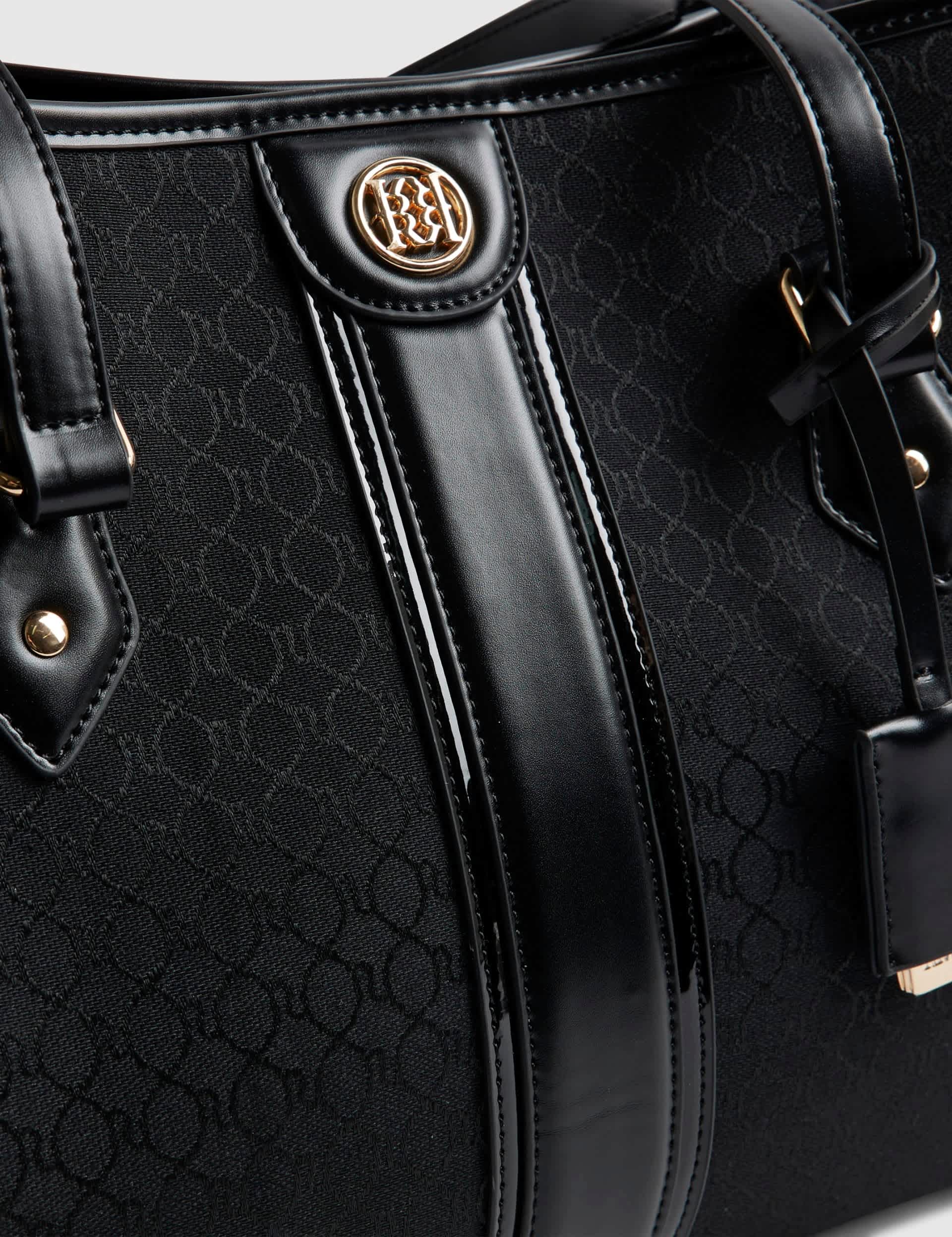 River Island Monogram Stripe Tote Bag (British brand)