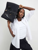 River Island Monogram Stripe Tote Bag (British brand)