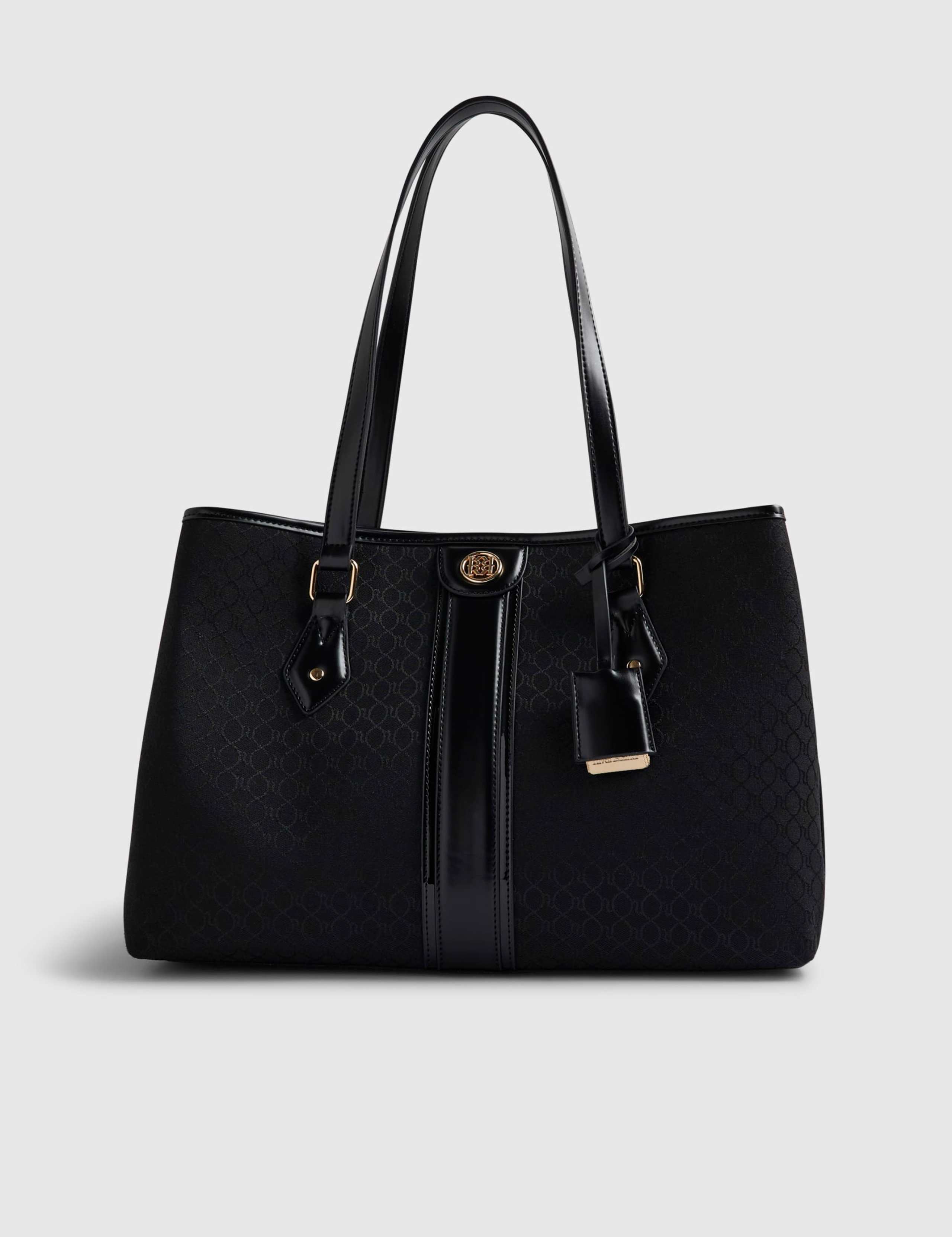 River Island Monogram Stripe Tote Bag (British brand)