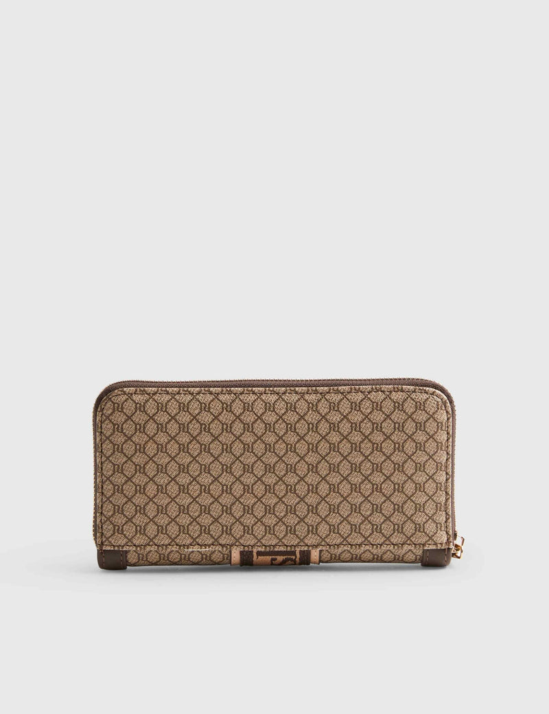 River Island monogram zip around purse (British brand)