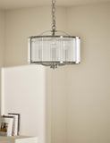 Monroe chrome pendant light 102cm (British brand)
