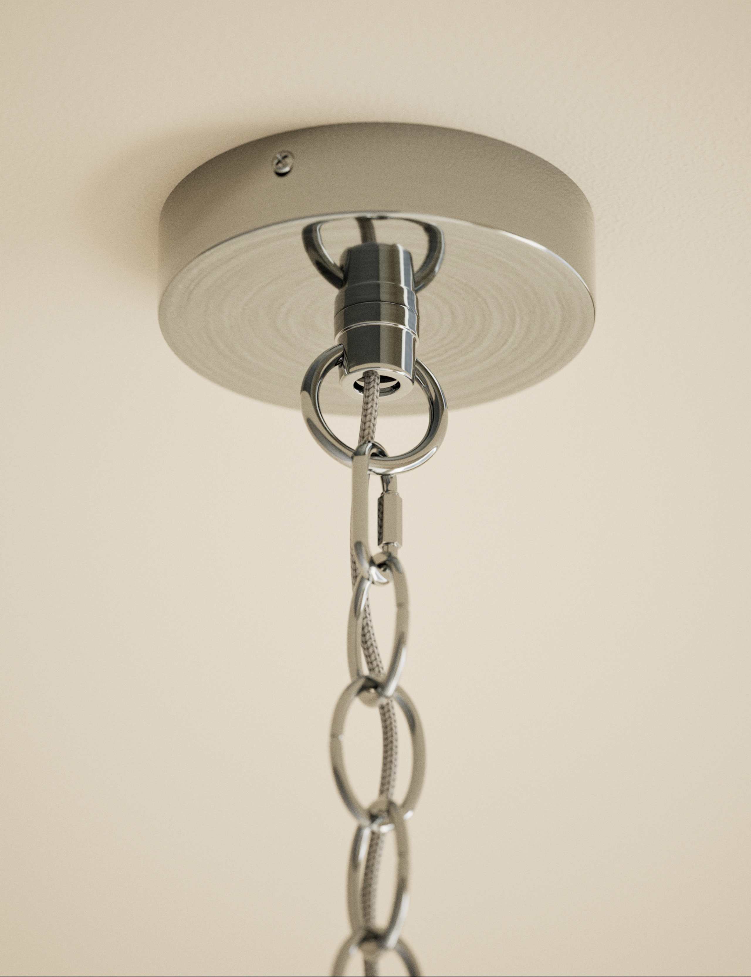 Monroe chrome pendant light 102cm (British brand)