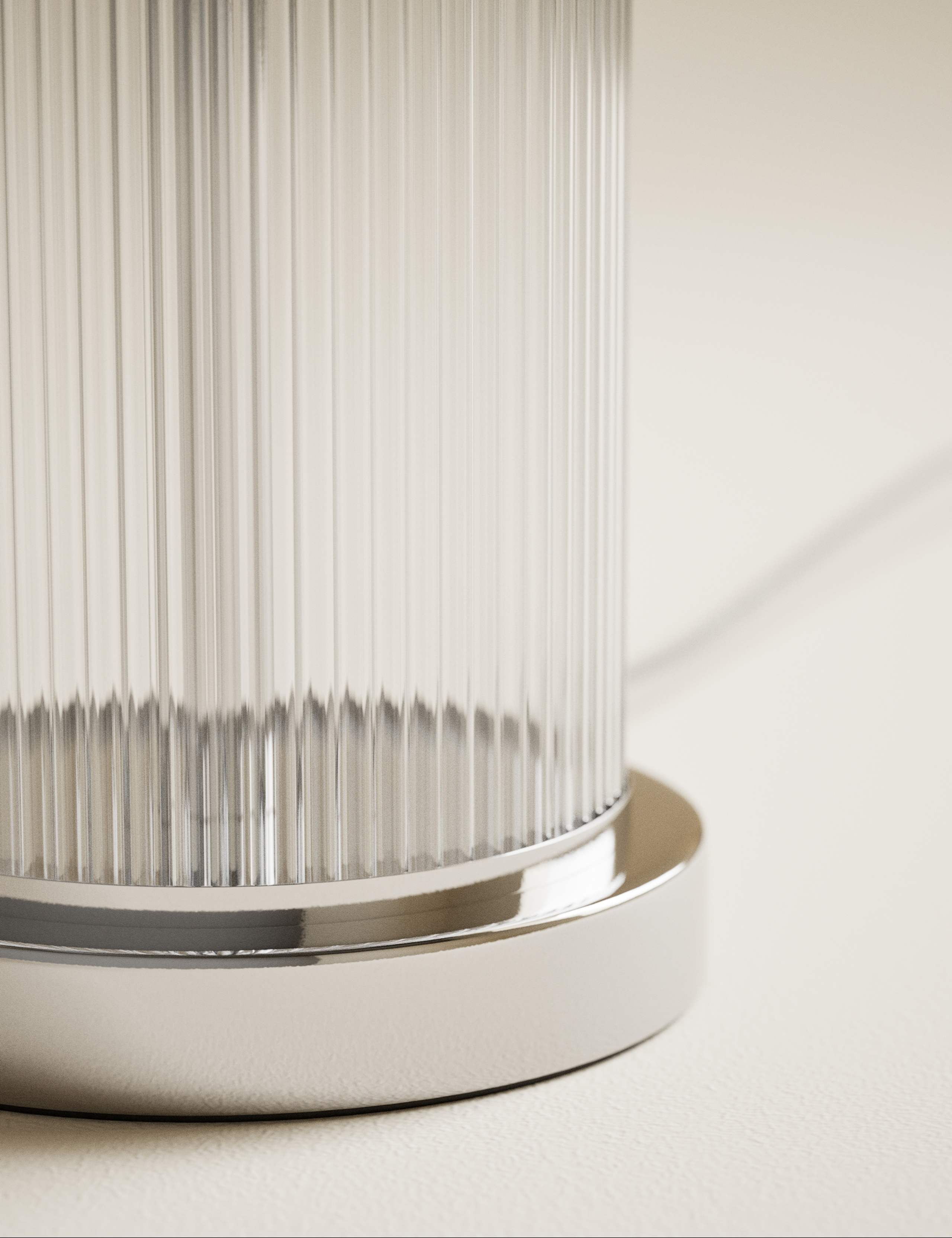 Monroe table lamp chrome finish 53.8cm - British product