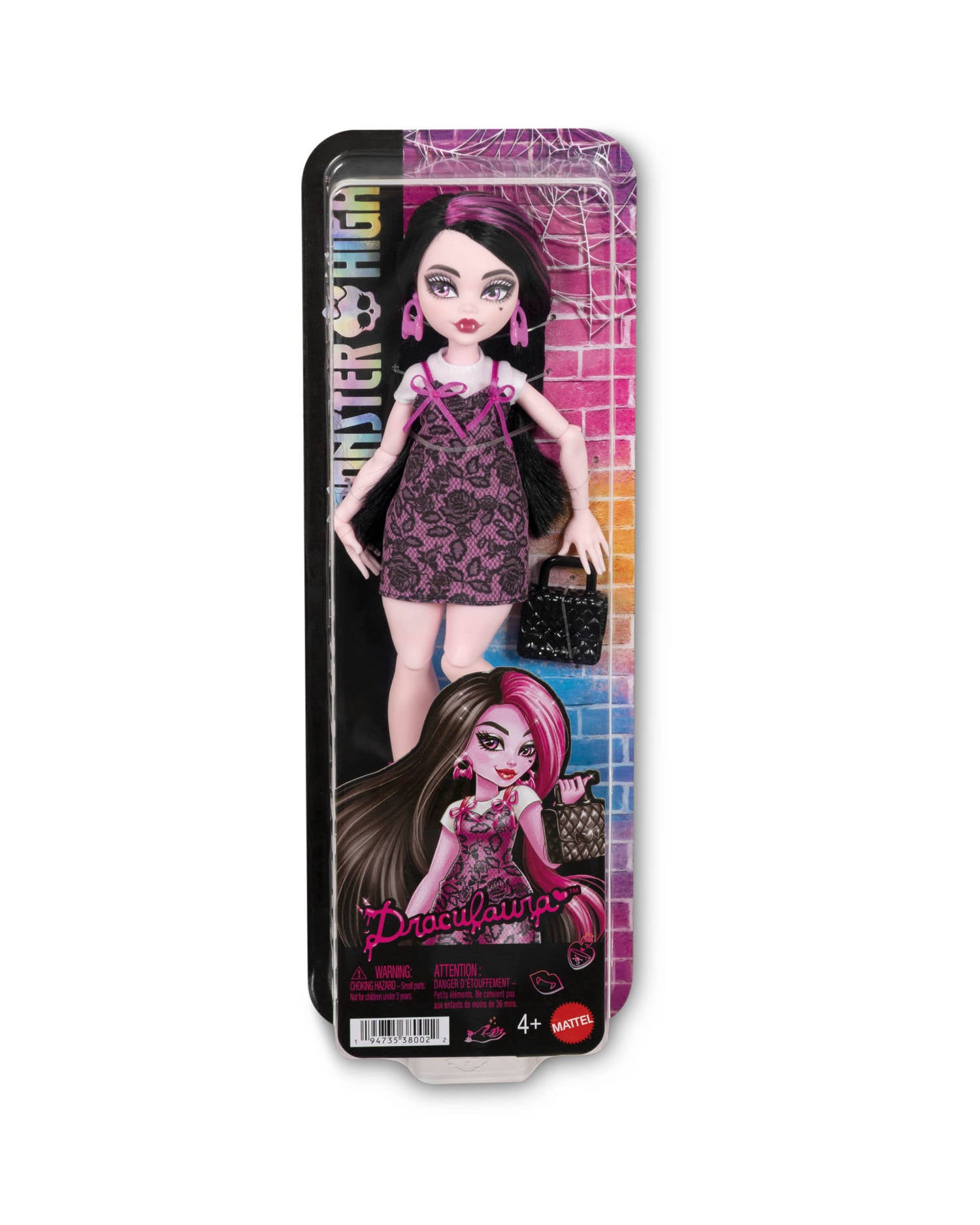 Monster High dolls with poseable joints and handbag (British brand)