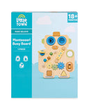Montessori busy board sensory toy, Robot or Unicorn design, UK version