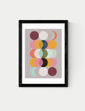 East End Prints Moods and Moons framed art print - British product