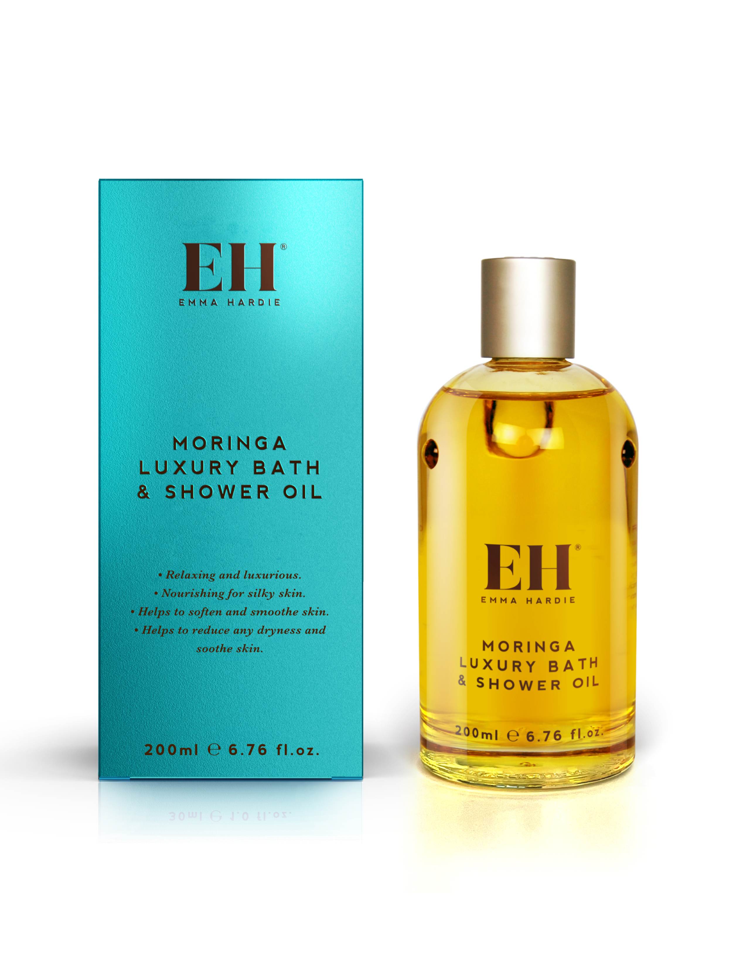 Emma Hardie Moringa Bath & Shower Oil 200ml, imported from the UK