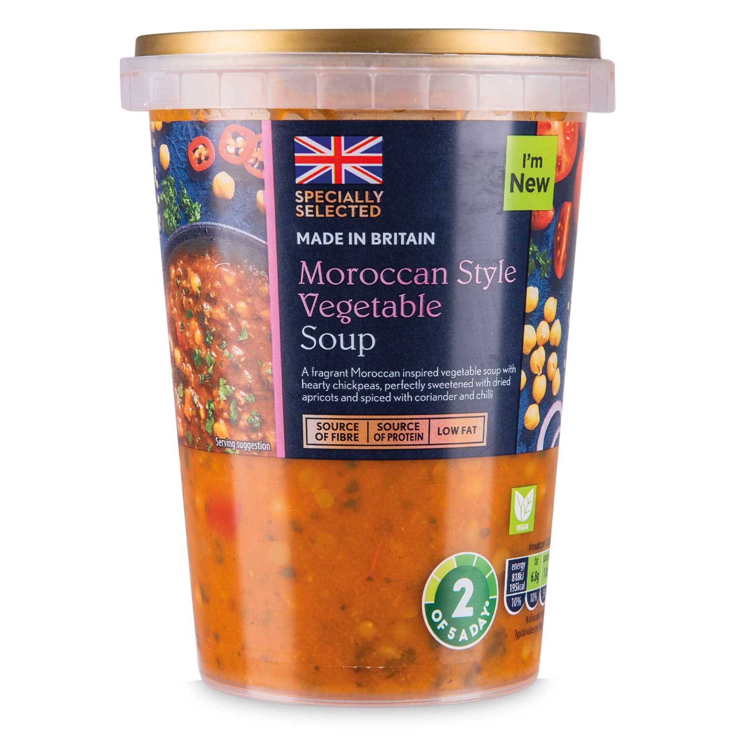 Moroccan vegetable soup, UK version
