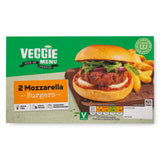 Mozzarella and soya protein burgers 2 pack, UK version