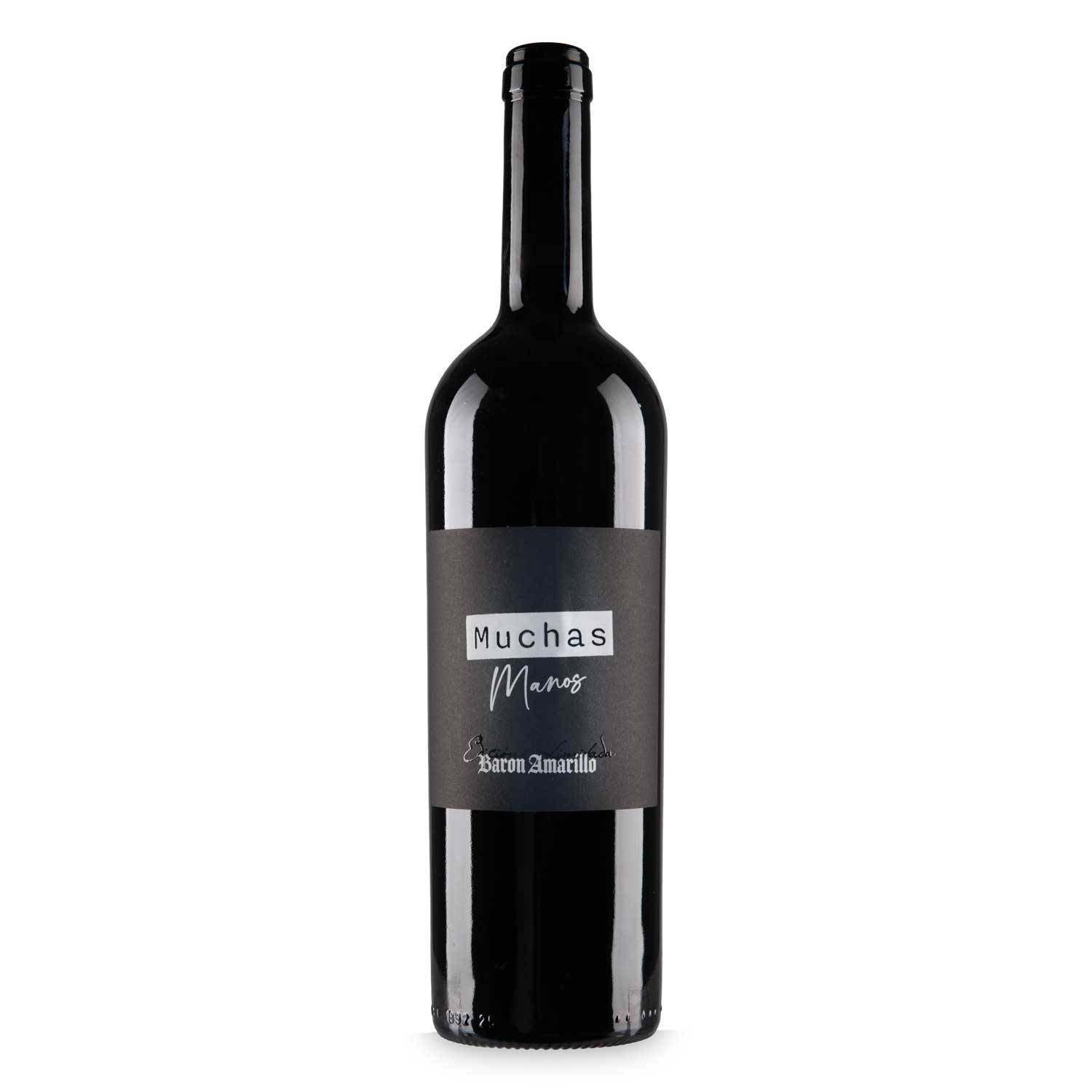 Muchas Manos Spanish wine, cassis and black cherry, imported from the UK