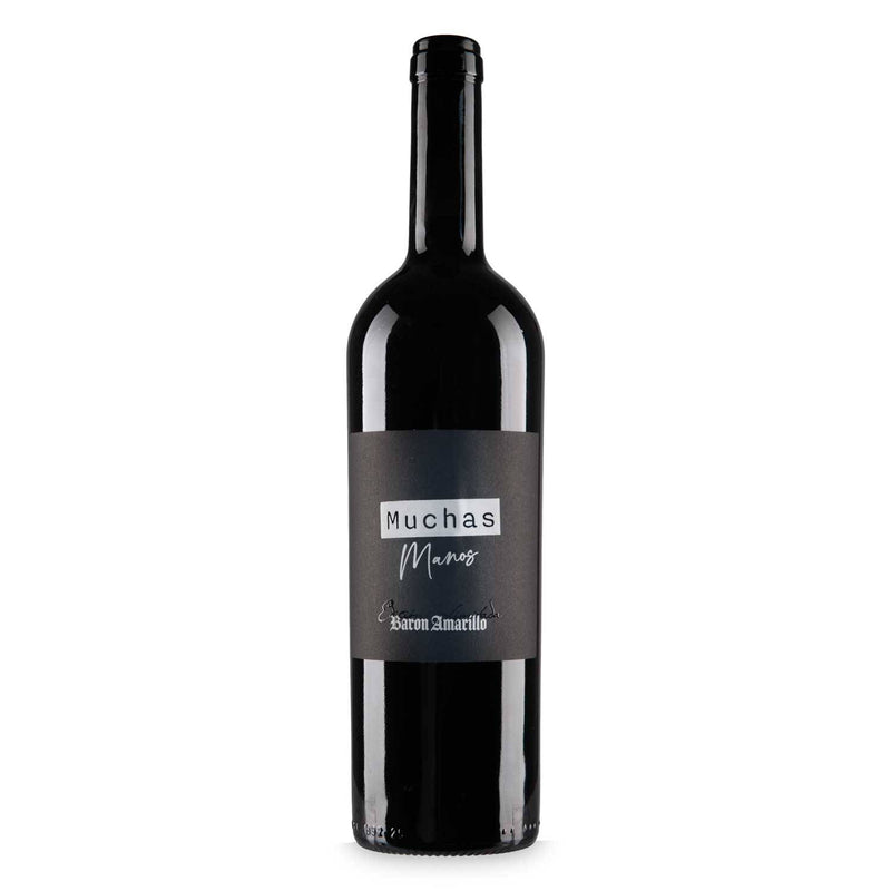 Muchas Manos Spanish wine, cassis and black cherry, imported from the UK