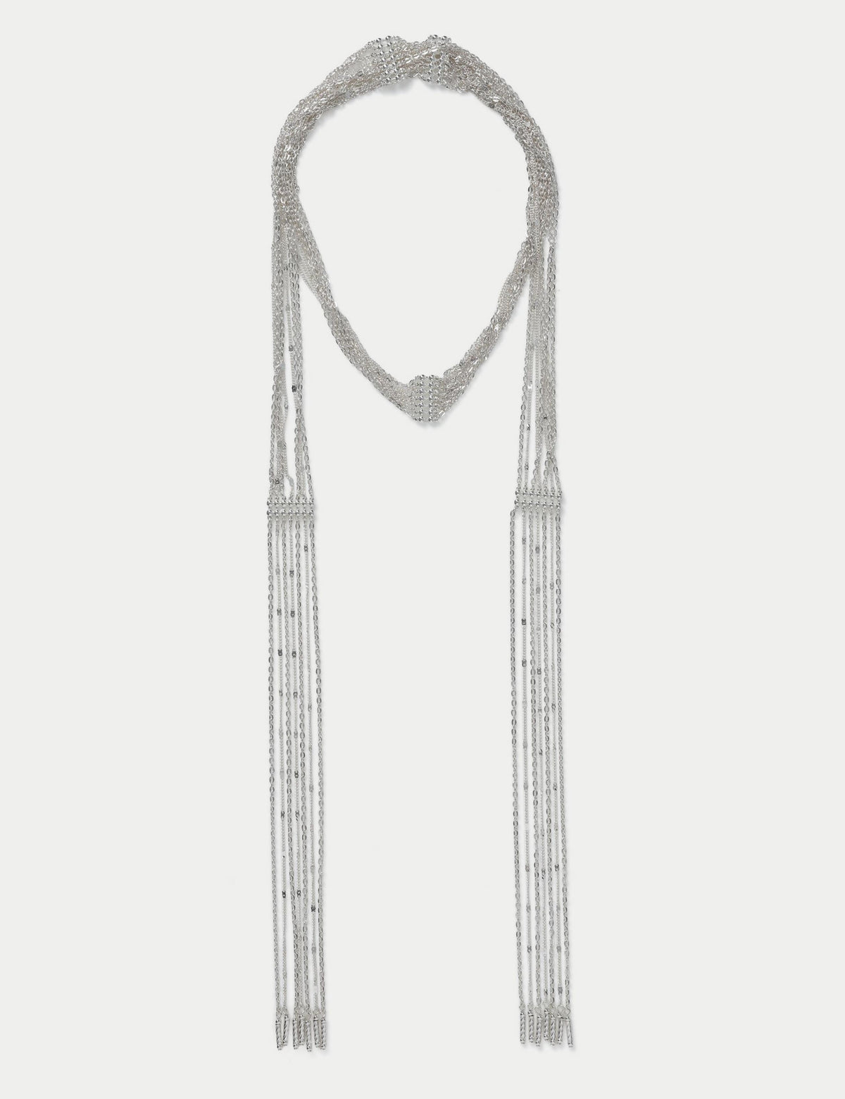 Multi Row Chain Scarf necklace, imported from the UK