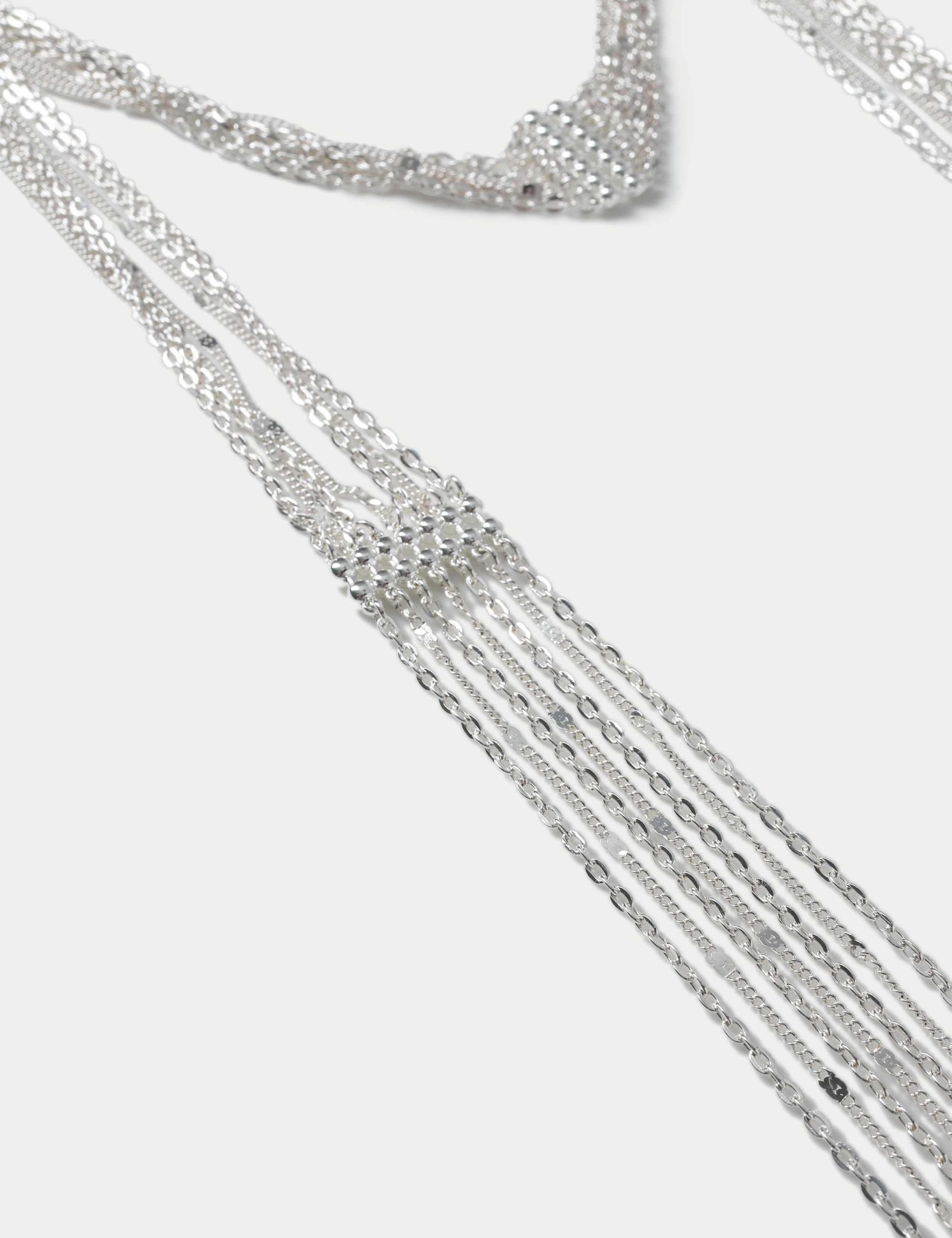 Multi Row Chain Scarf necklace, imported from the UK