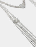 Multi Row Chain Scarf necklace, imported from the UK