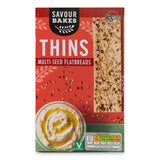 Multi-seed flatbread thins snack pack (British brand)