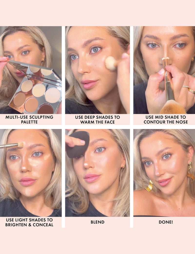 ICONIC London Multi-Use Sculpting Contour Palette, imported from the UK
