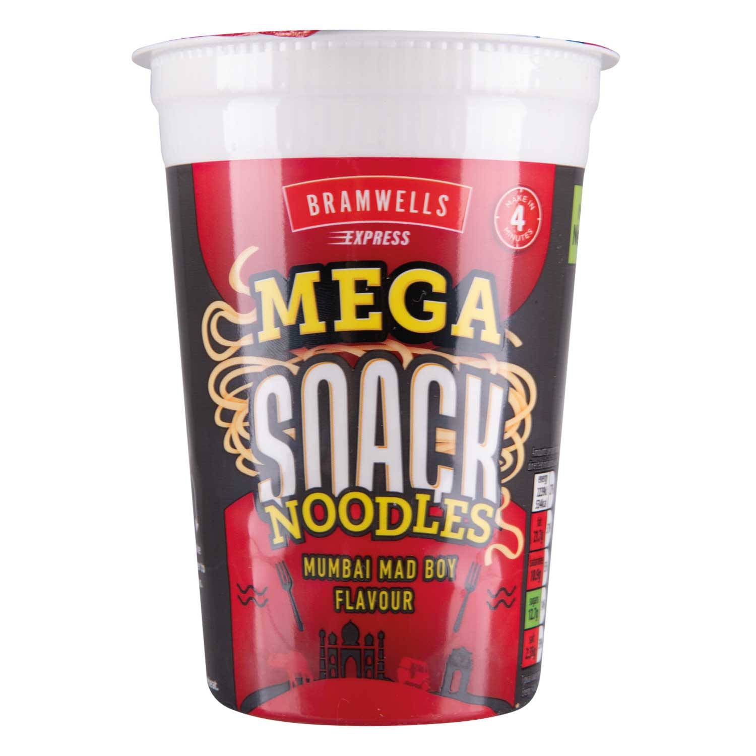Mumbai Mad Boy Mega snack noodles, Indian-style snack (British brand)