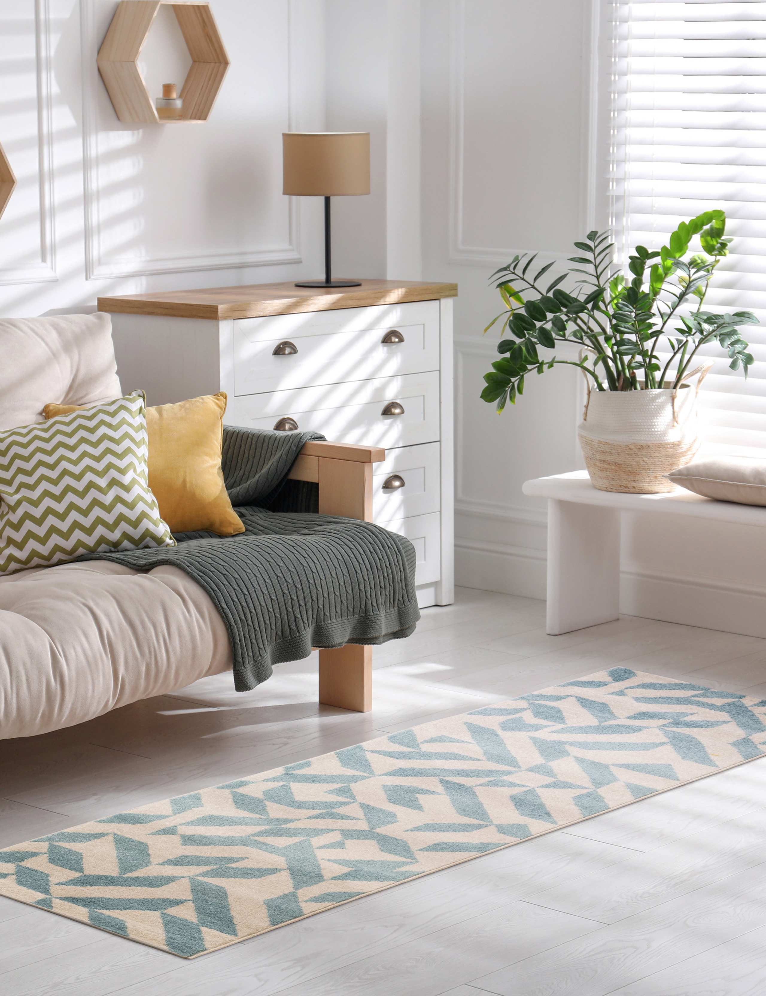 Asiatic Muse Shapes Rug geometric design polypropylene, UK version