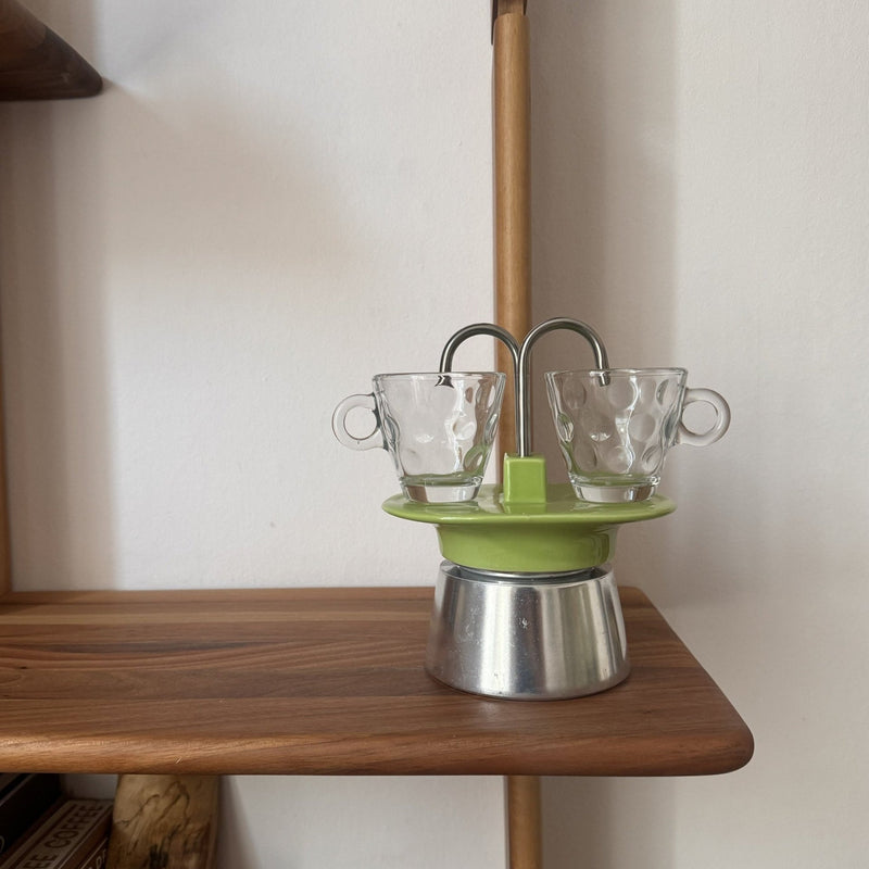 My Moka Home ceramic moka pot green (British brand)