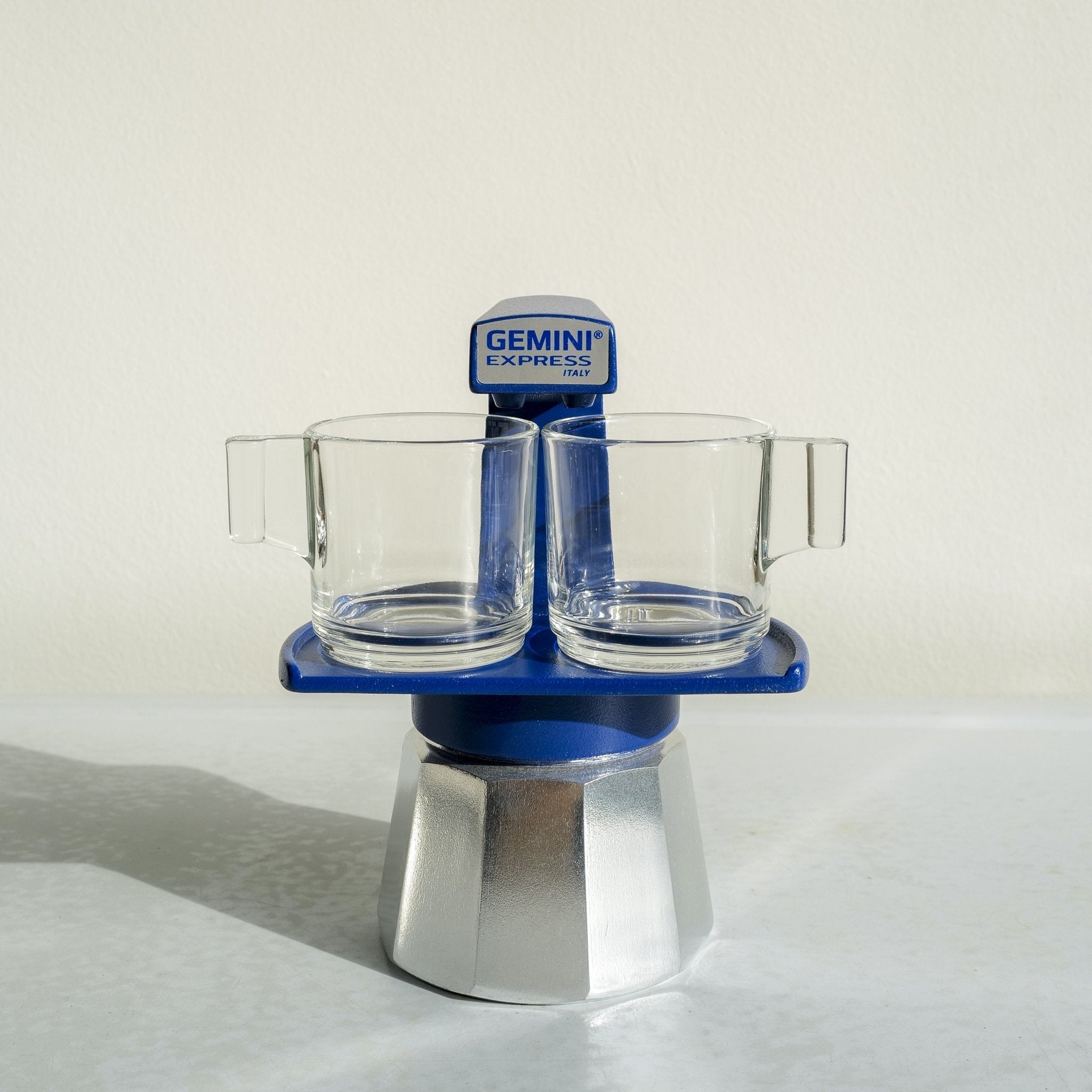 Gemini Express Moka Pot Dark Blue, UK version
