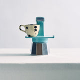 Gemini Express moka pot Sky Blue, imported from the UK