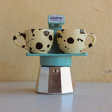 Gemini Express moka pot Sky Blue, imported from the UK