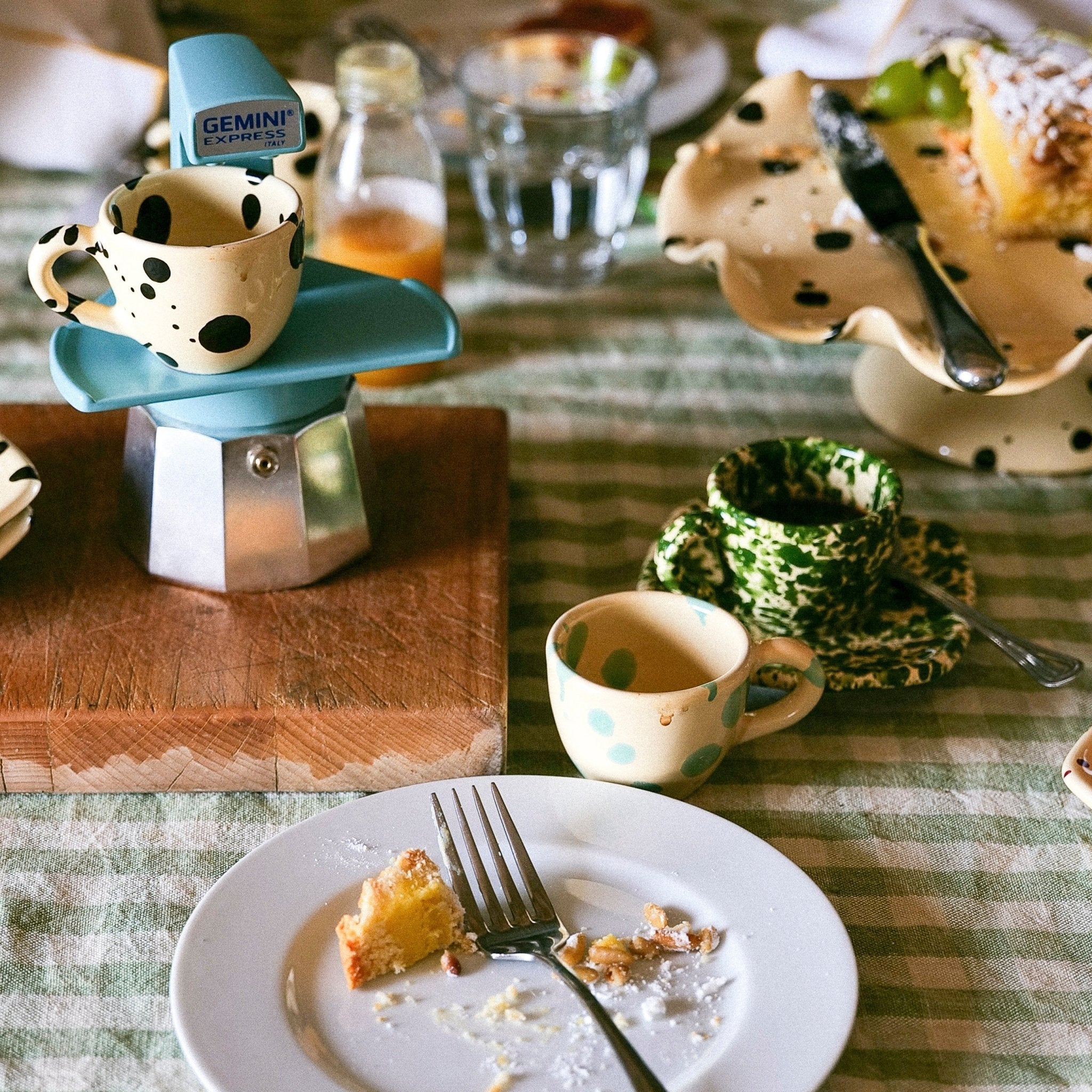 Gemini Express moka pot Sky Blue, imported from the UK
