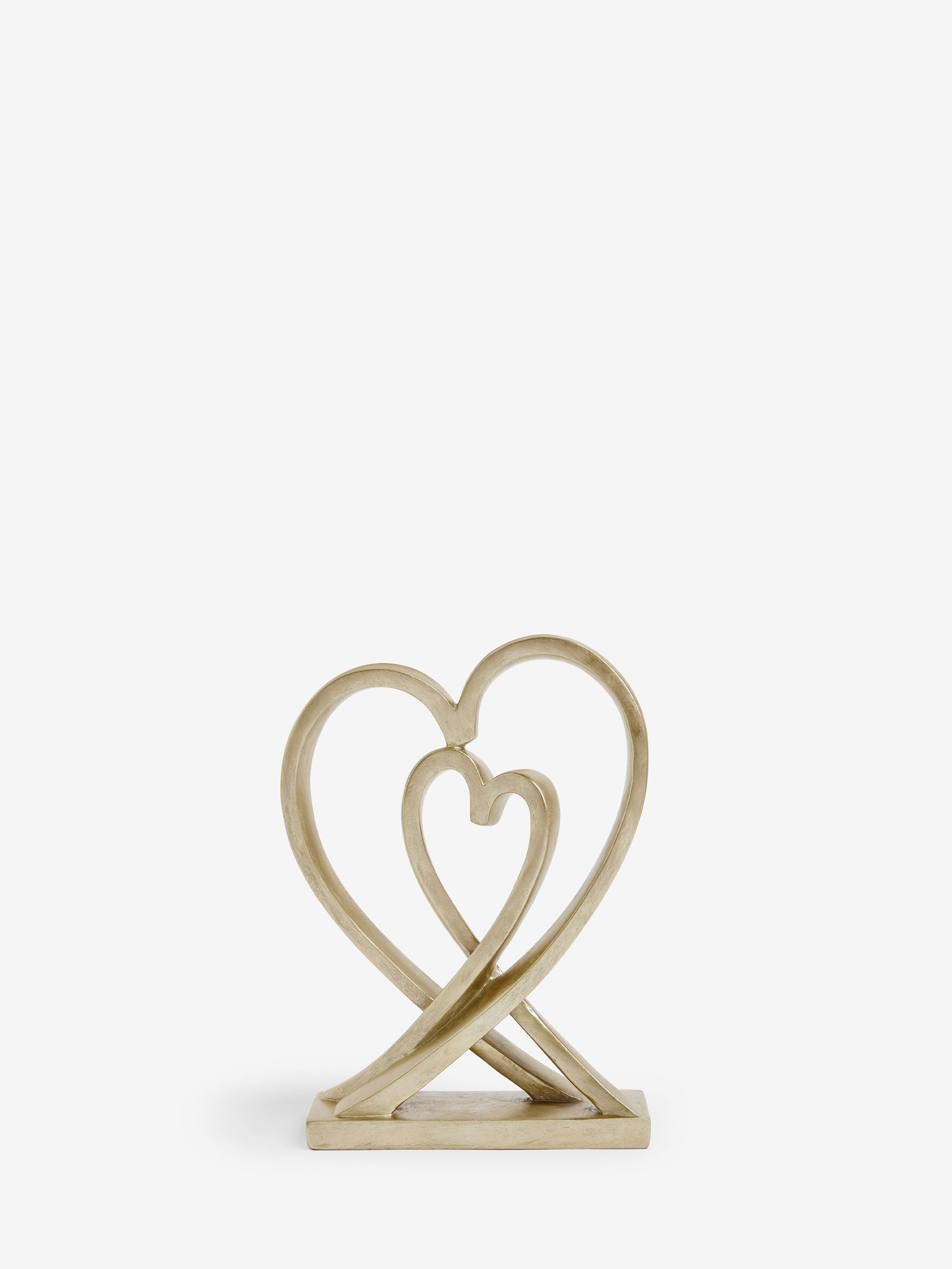 Gold heart ornament home decoration 25.5cm, UK version