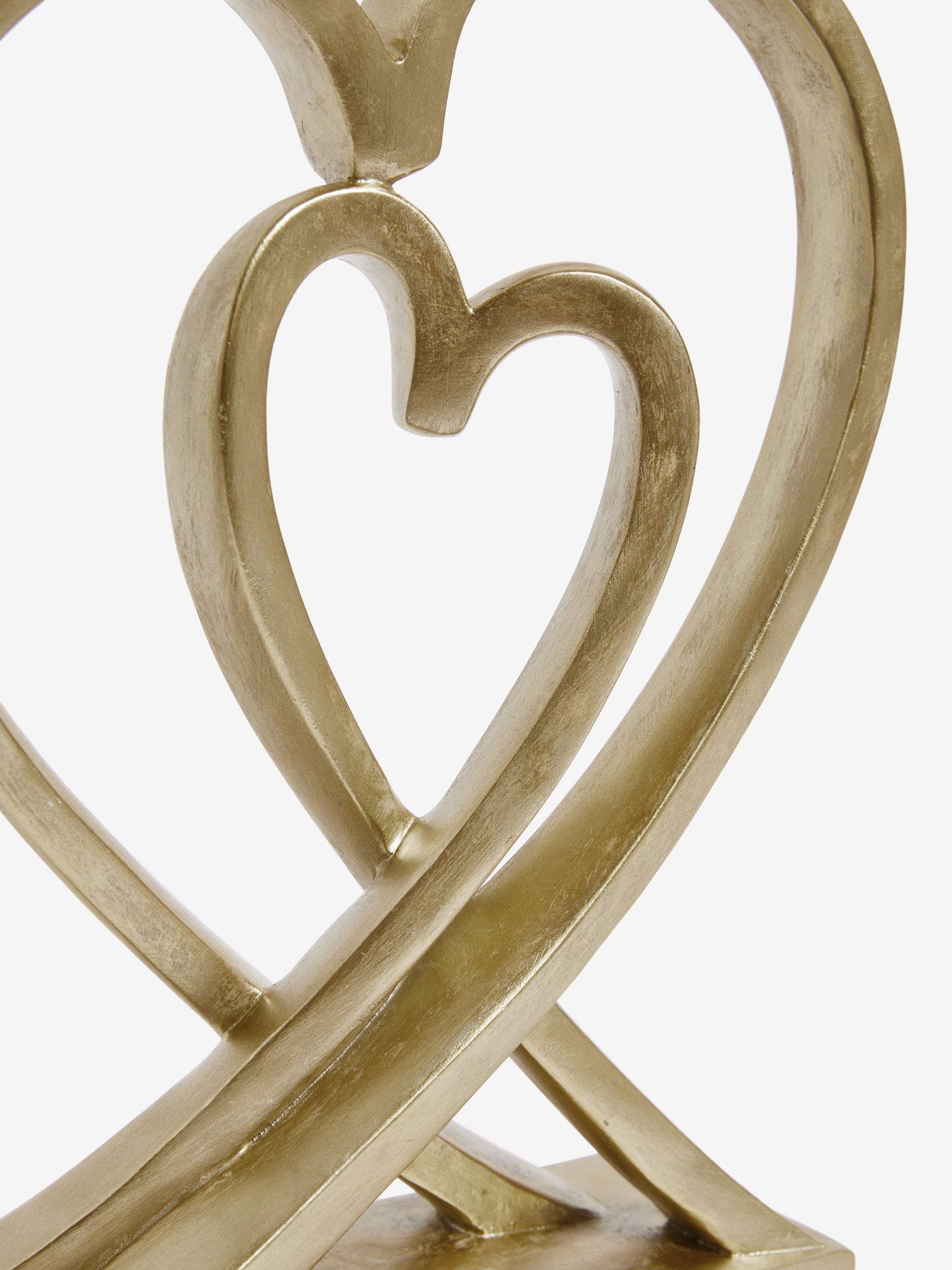 Gold heart ornament home decoration 25.5cm, UK version