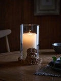 Hurricane candle holder featuring Hamish the Highland Cow, imported from the UK
