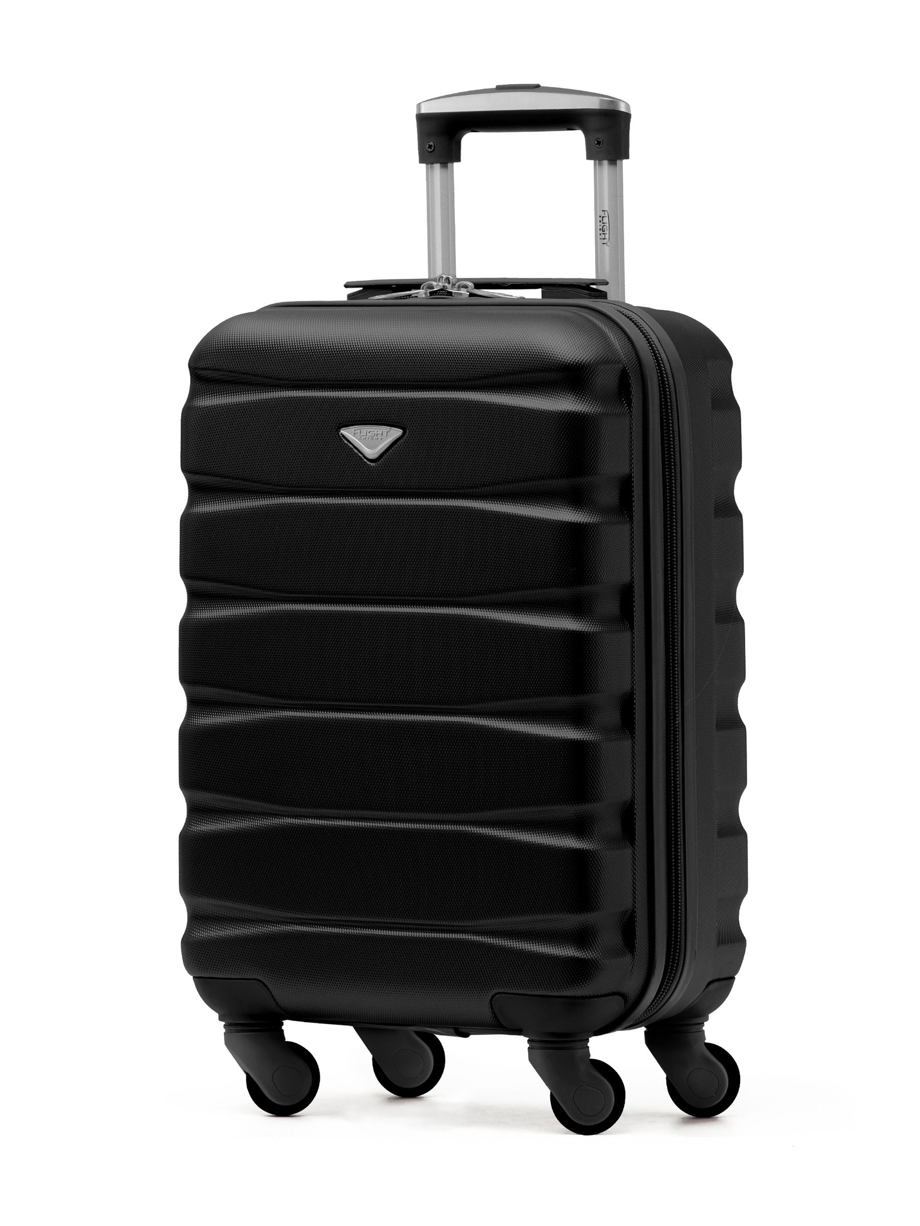 Flight Knight Black Hard Shell ABS Easyjet Size Cabin Carry On Case