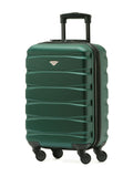Flight Knight Forest Green/Black Hard Shell ABS Easyjet Size Cabin Carry On Case