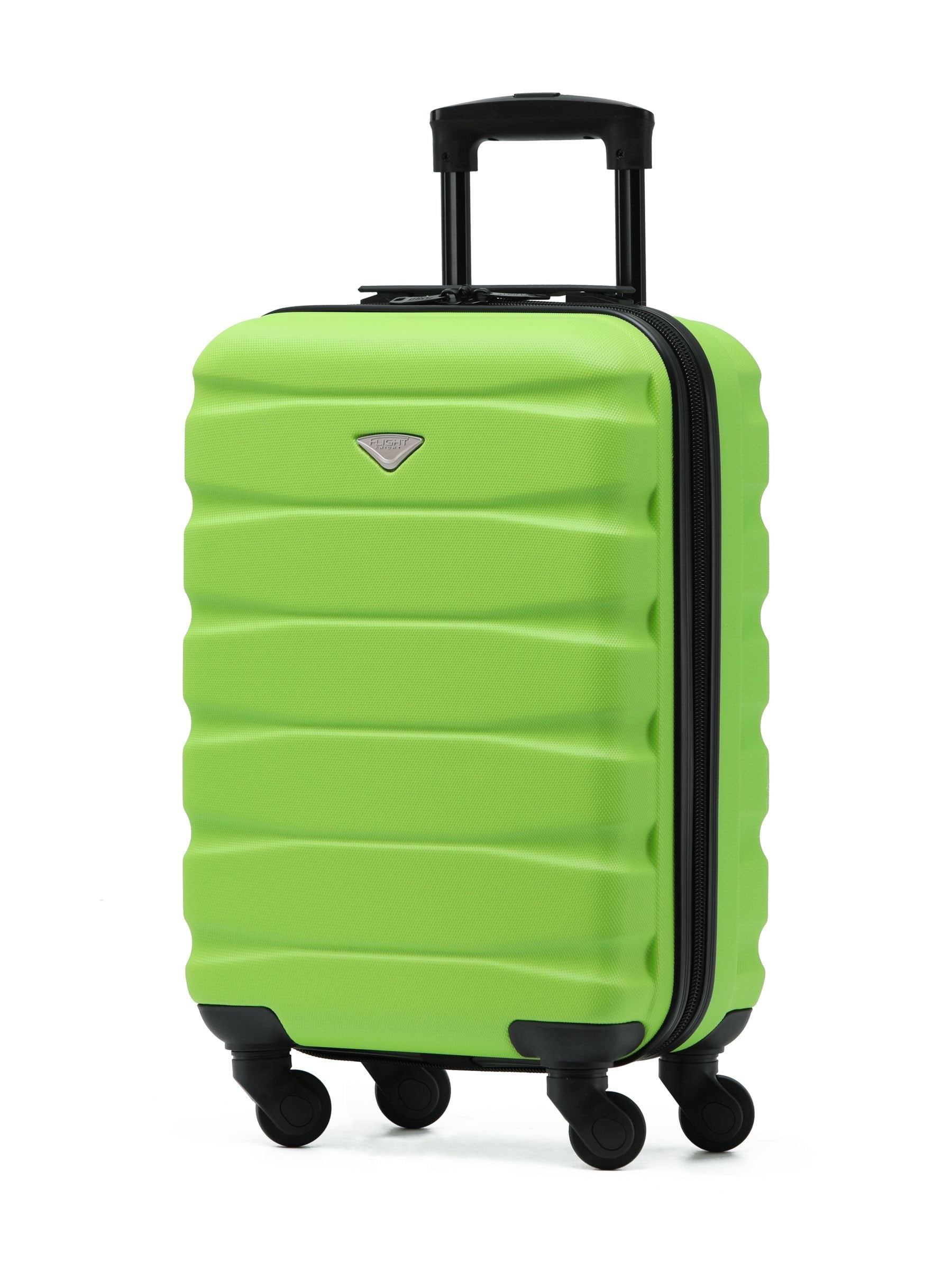 Flight Knight Green/Black Hard Shell ABS Easyjet Size Cabin Carry On Case