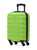 Flight Knight Green/Black Hard Shell ABS Easyjet Size Cabin Carry On Case