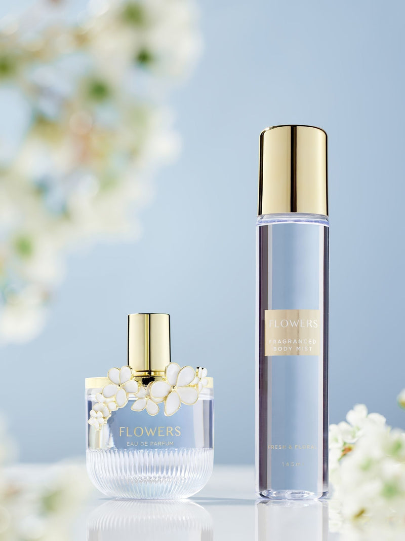 Flowers perfume and body mist gift set 100ml 145ml - British product