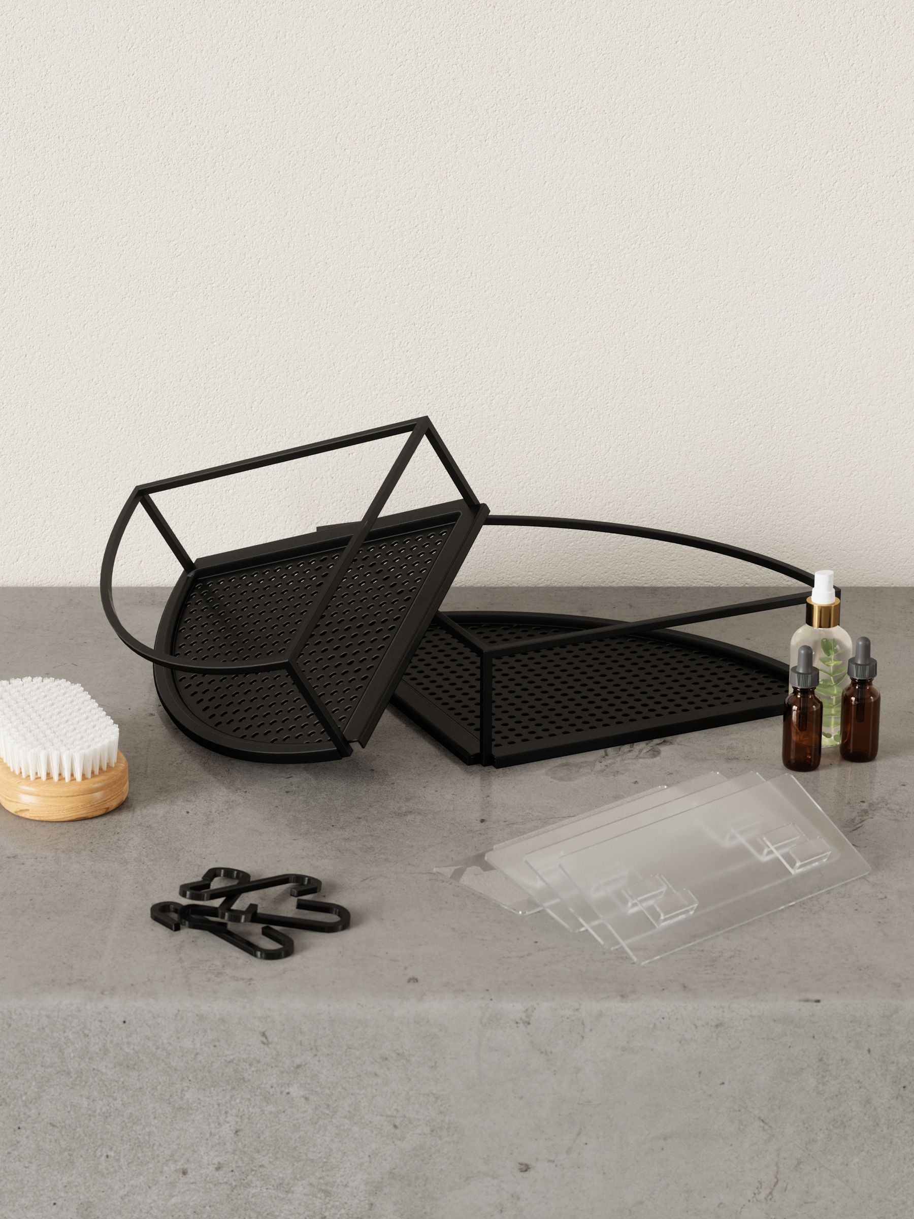 Umbra Black Cubiko Corner Shower Caddy (British brand)