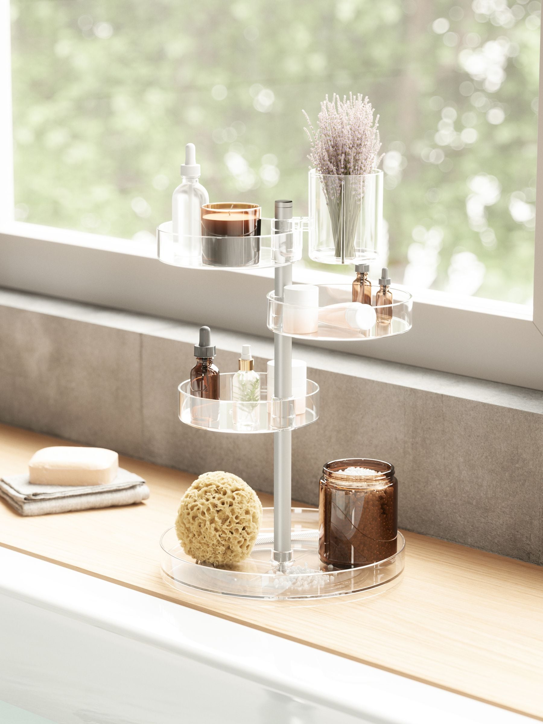 Umbra Pirouette Organiser cosmetic organizer 23x23x35.5cm (British brand)