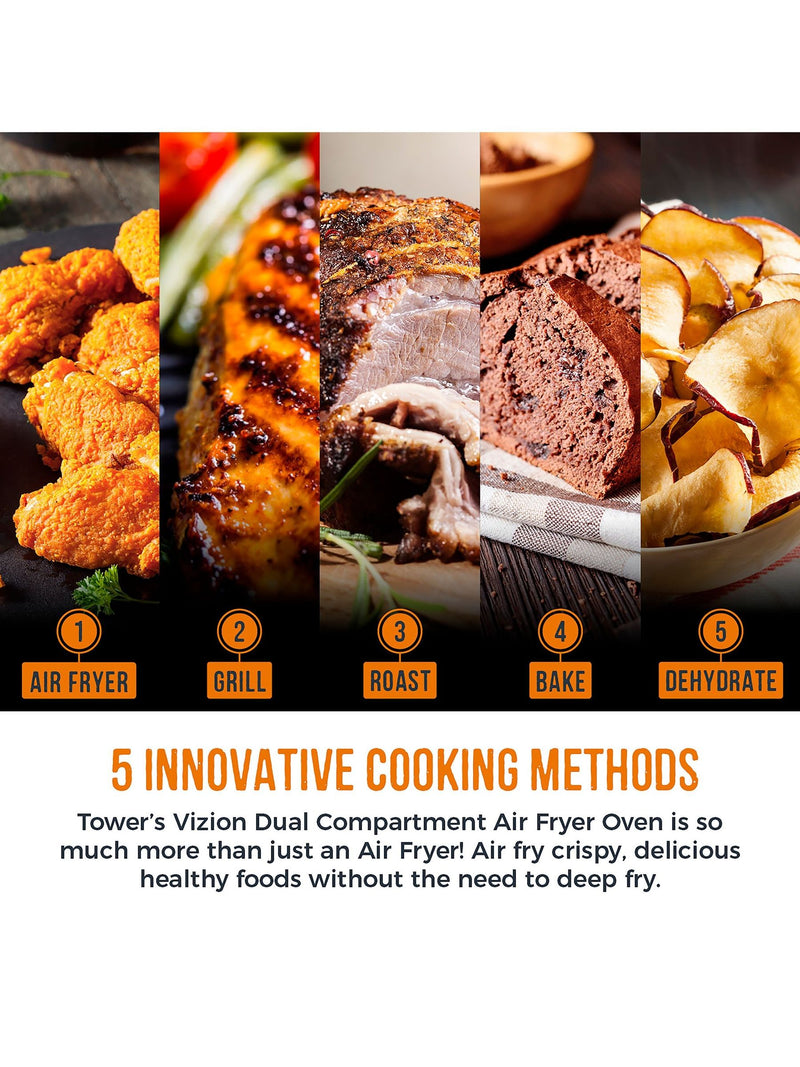 Tower Vortx Vizion 11L dual air fryer (British brand)