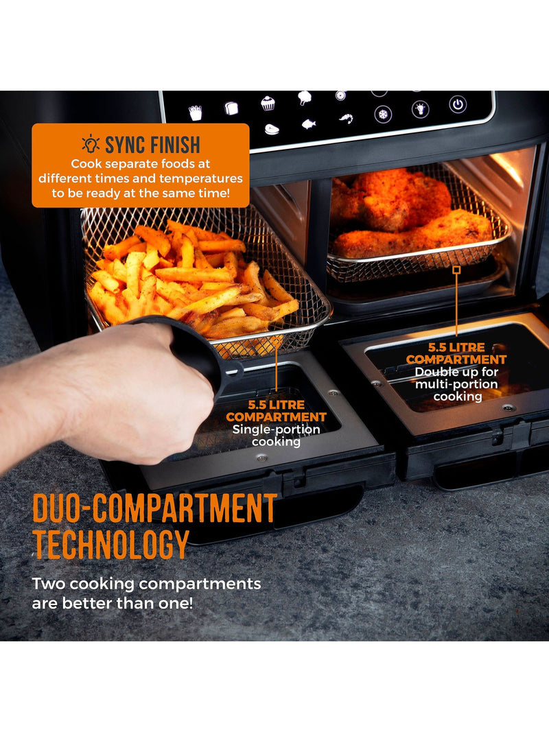 Tower Vortx Vizion 11L dual air fryer (British brand)