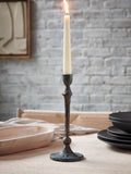 French Connection grey patina taper candle holder 25.5cm - British product