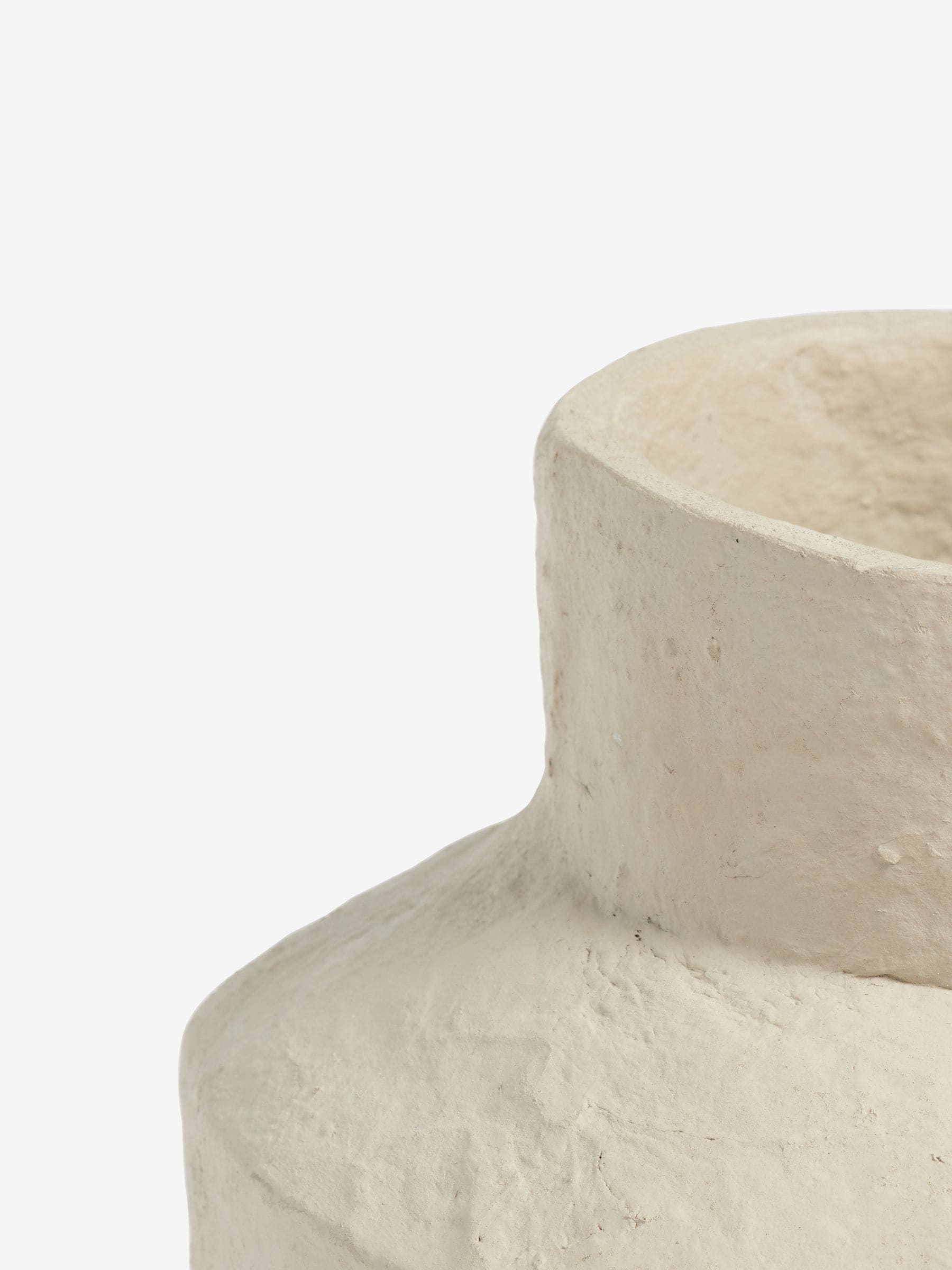 French Connection Natural Papier Mache Vase 30cm - British product