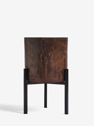French Connection Patina Metall-Pflanztopf - Schwarz/Bronze-Finish 33cm