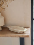 French Connection white mango wood bowl 46cm, imported from the UK