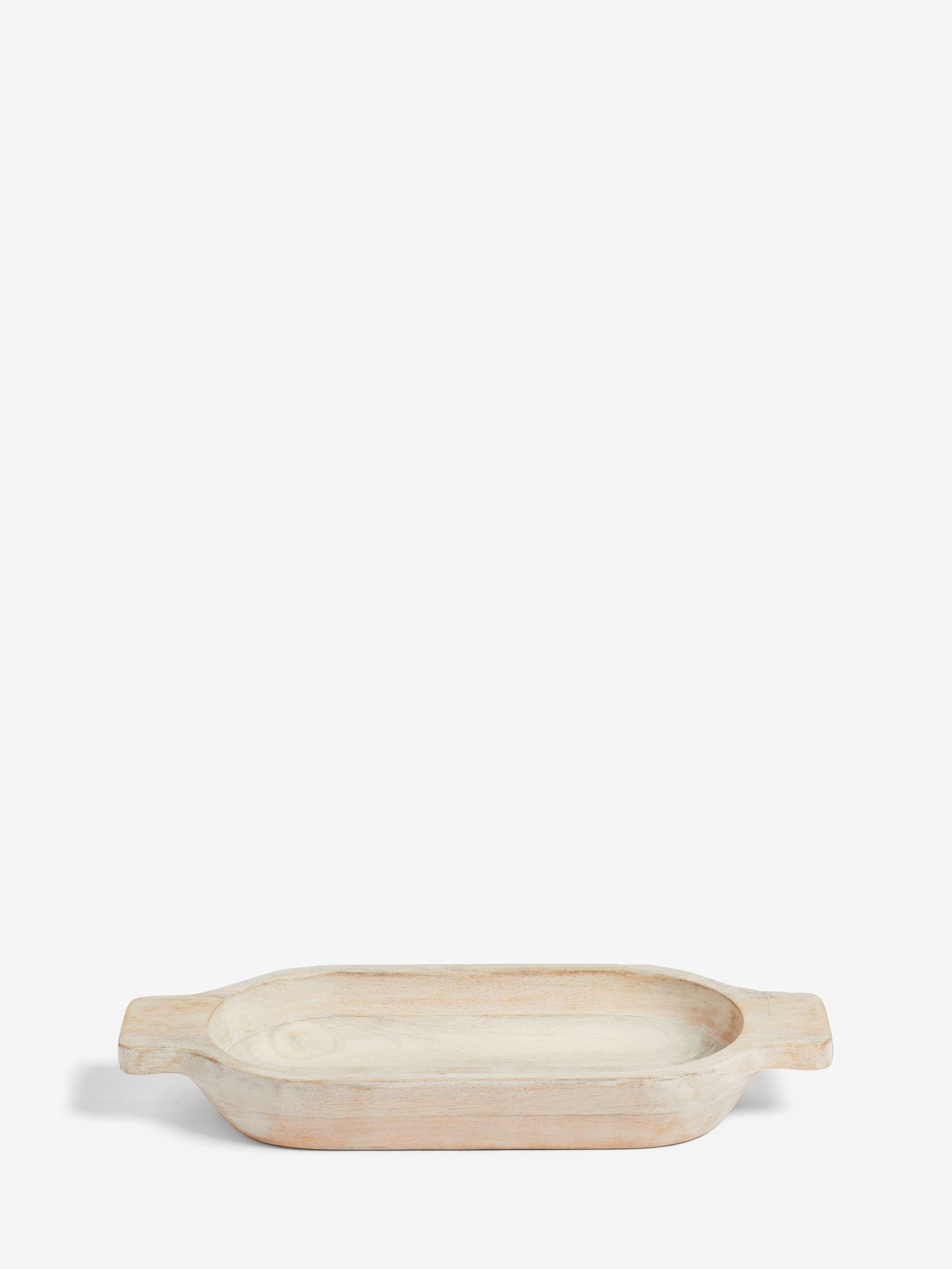 French Connection white mango wood bowl 46cm, imported from the UK