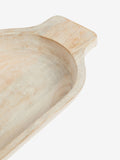 French Connection white mango wood bowl 46cm, imported from the UK