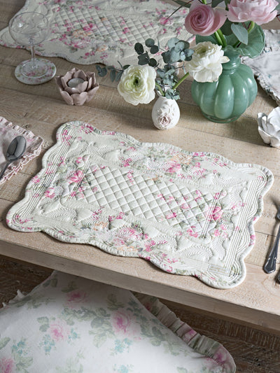 مفارش مبطنة قطنية 100% بزهر وردي وأزرق من Shabby Chic by Rachel Ashwell، مجموعة من 2 من Next - اشترِ عبر الإنترنت من McGrocer