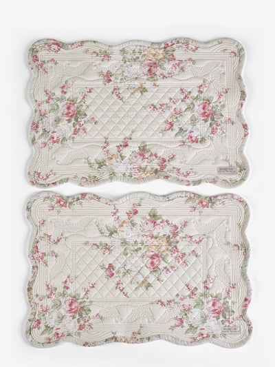 مفارش مبطنة قطنية 100% بزهر وردي وأزرق من Shabby Chic by Rachel Ashwell، مجموعة من 2 من Next - اشترِ عبر الإنترنت من McGrocer