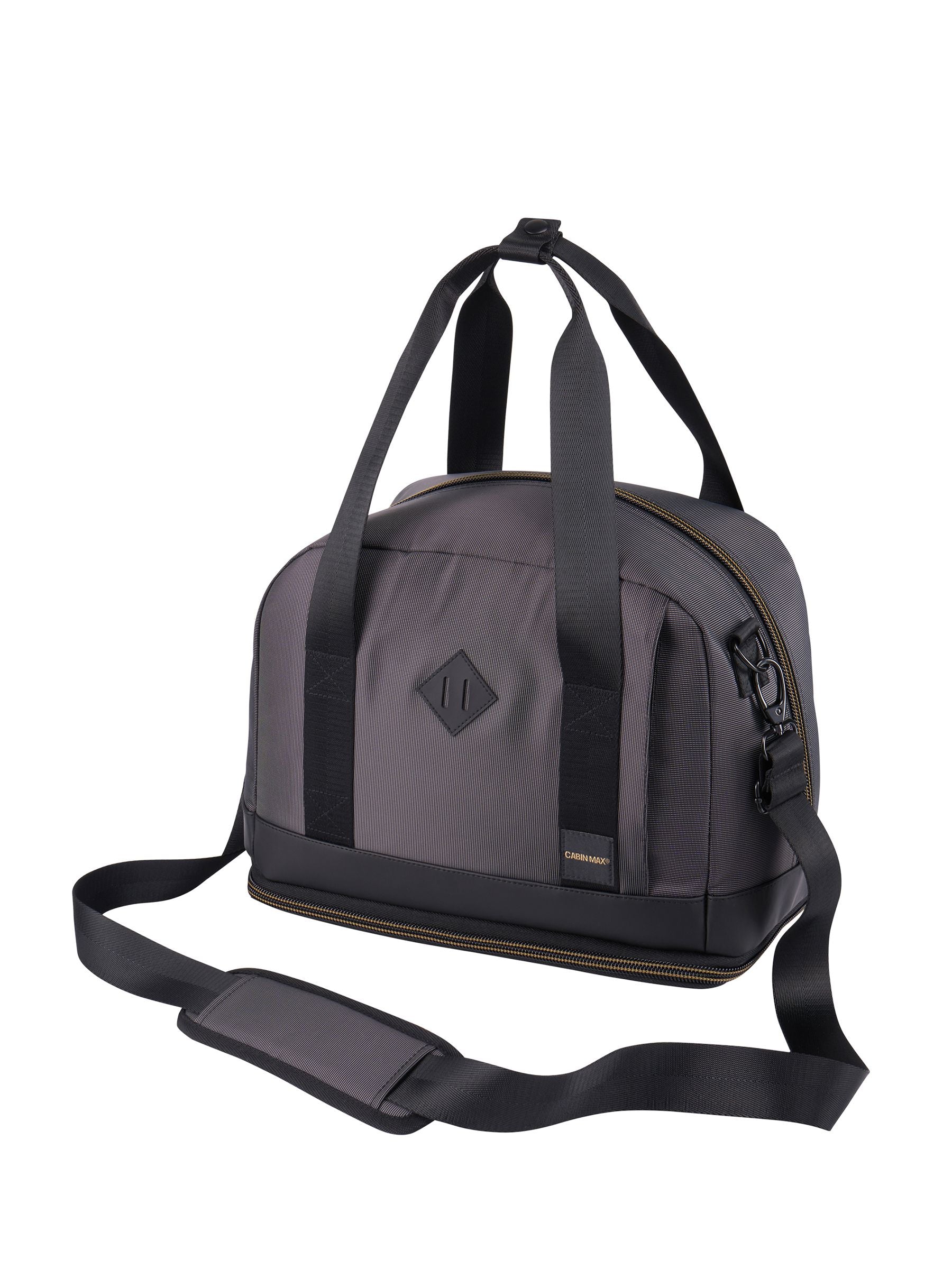 Graue, erweiterbare Kabinen-Max-Bordtasche unter dem Sitz 20-30L, importiert aus dem Vereinigten Königreich