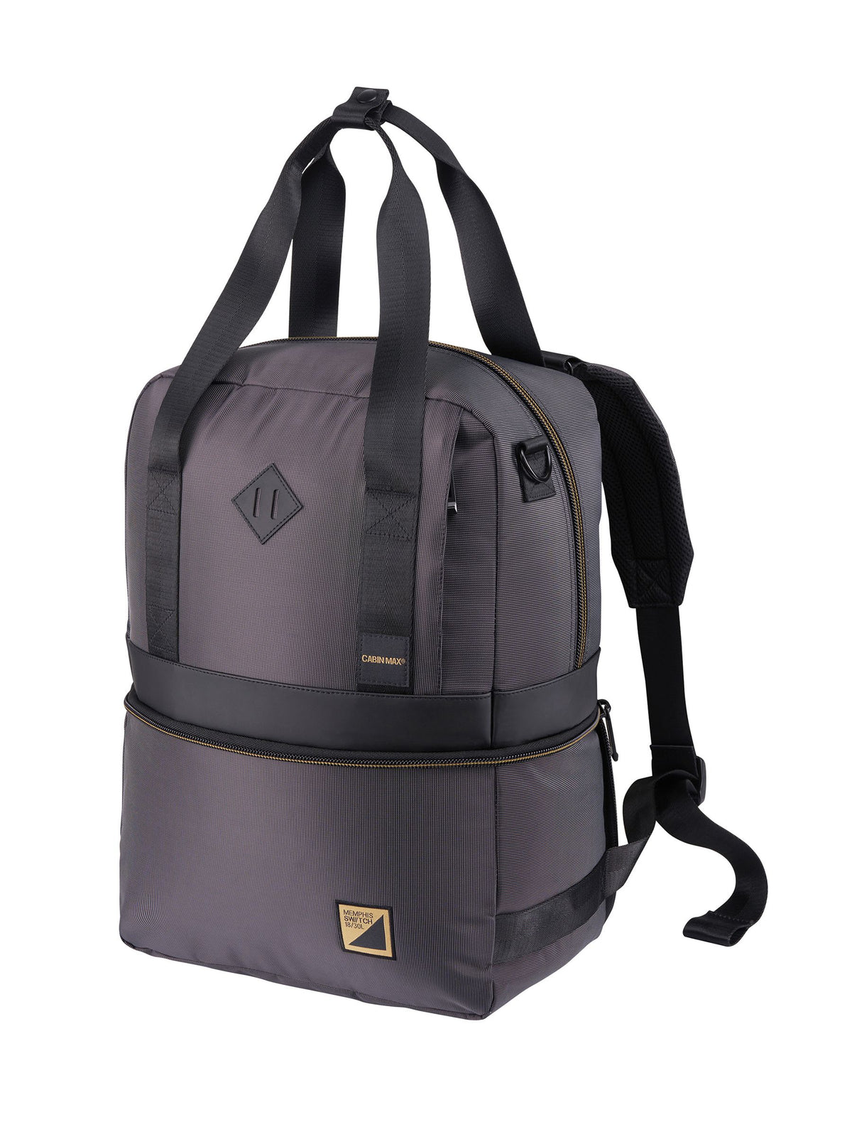 Graue, erweiterbare Kabinen-Max-Bordtasche unter dem Sitz 20-30L, importiert aus dem Vereinigten Königreich