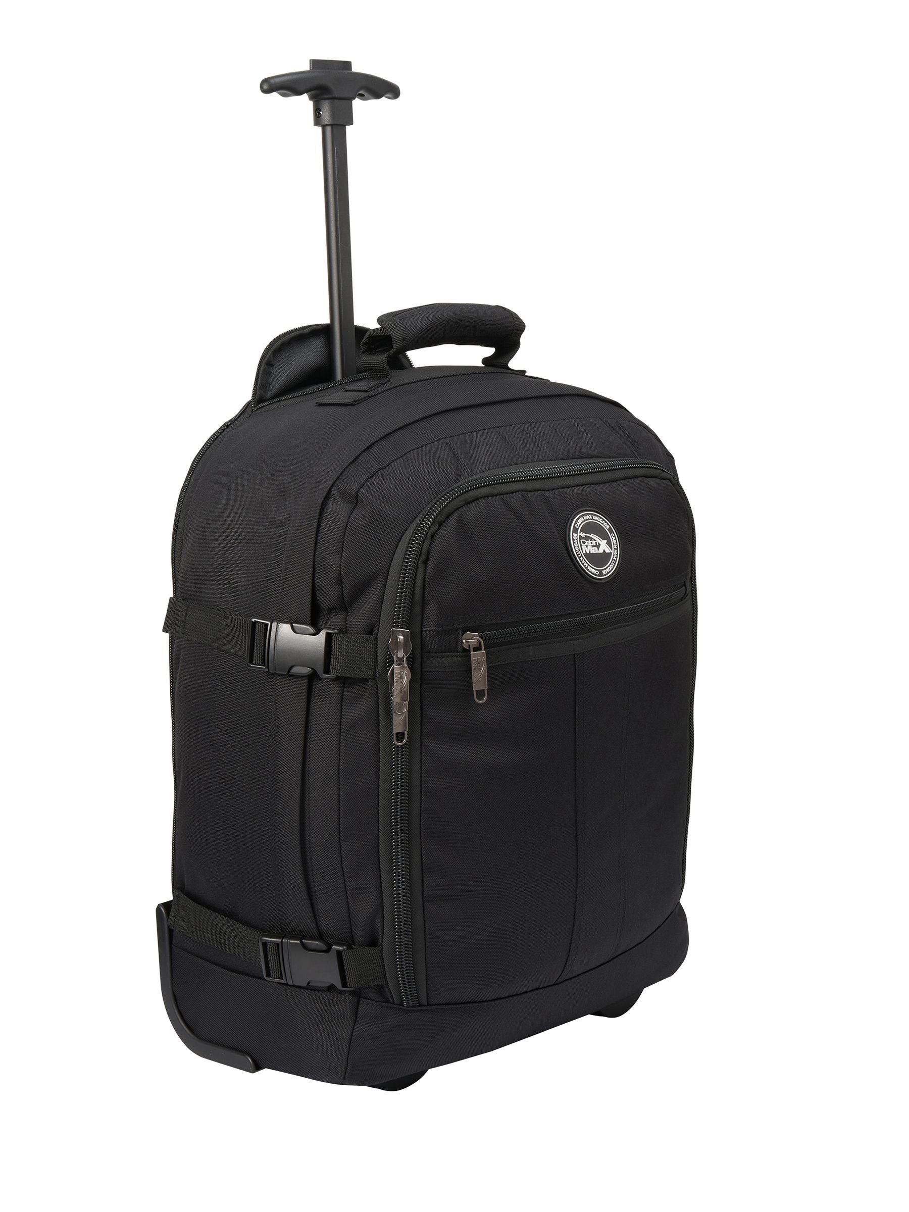Cabin Max Metz hybrid trolley backpack 30L black, imported from the UK